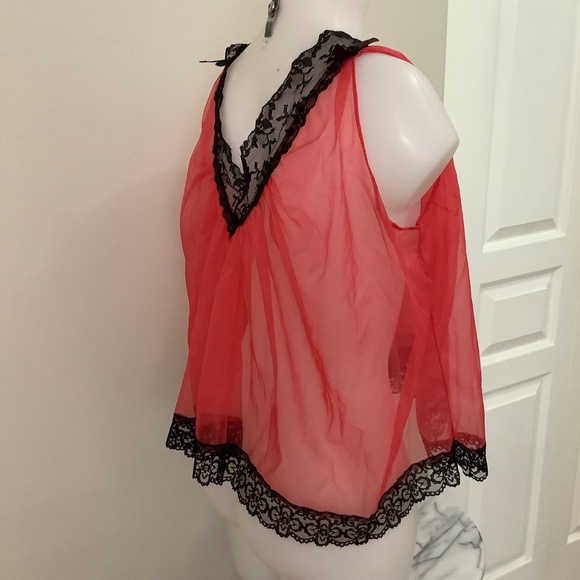 Vintage Lingerie Top fits M-L 36-39 bust approx - Picture 5 of 10